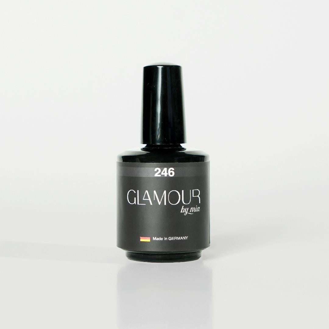 Glamour by MiaCanlı Renk Kalıcı Oje ÇeşitleriGlamour Siyah Rengi  Kalıcı Oje 246 TPO FREE