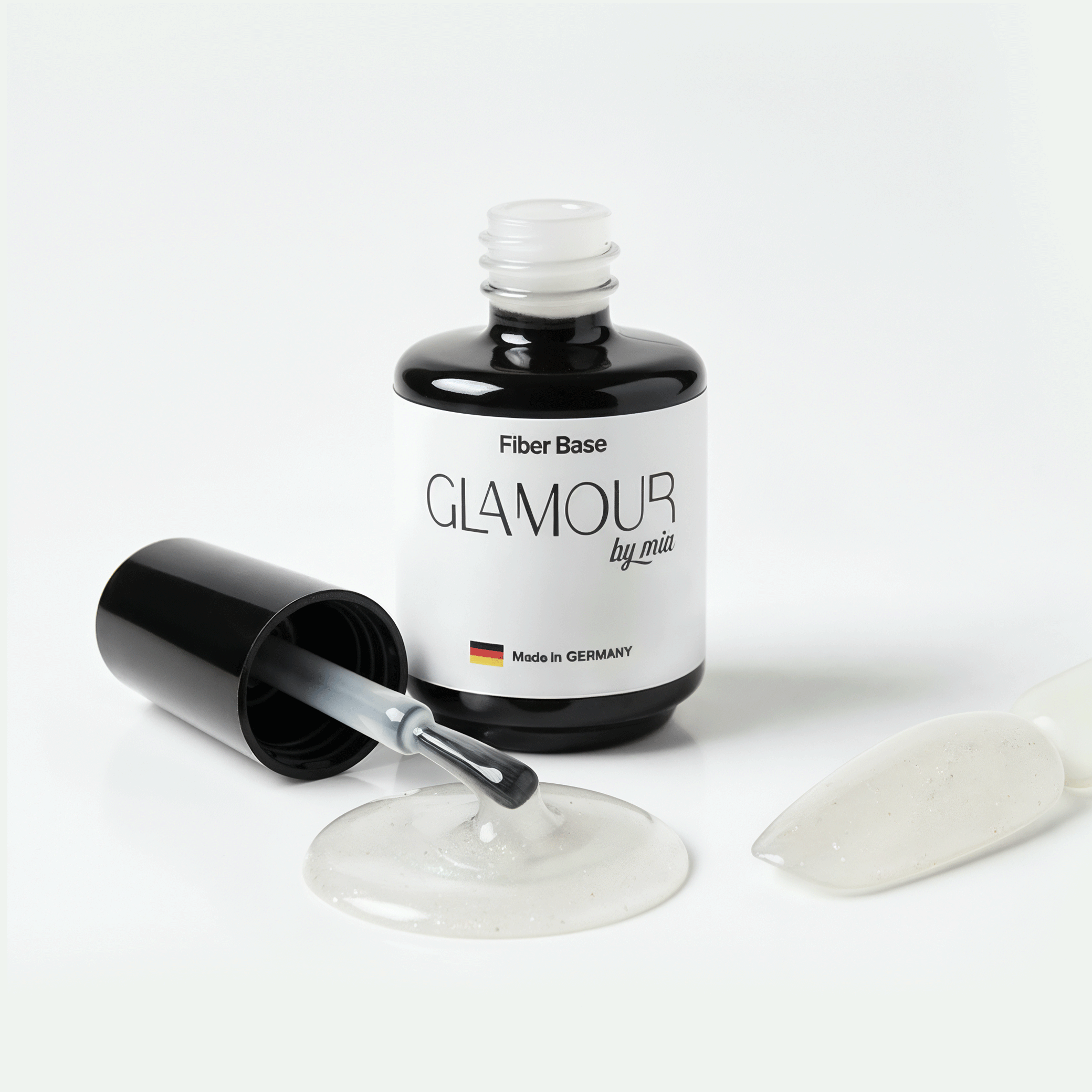 Glamour by MiaFiber Base CoatŞeffaf Fiber Parçacıklarla Extra Güçlü Base