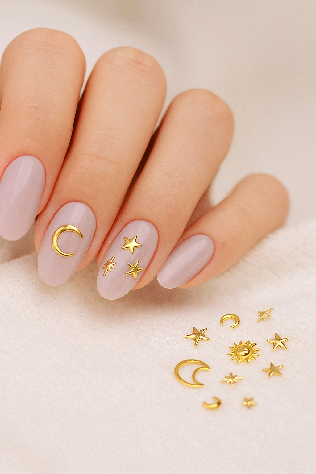 Mia ProfessionalNail Art Figür ÇeşitleriCharm Gökyüzü Mix Altın