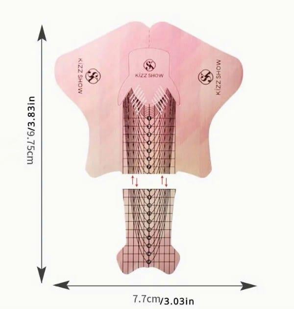 Mia ProfessionalSarf MalzemelerEkstra Uzun Alt form şablonlar 10 adet 9.75 cm