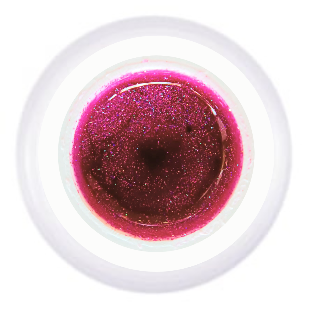 Paint Gel Glitter Fushia  5gr