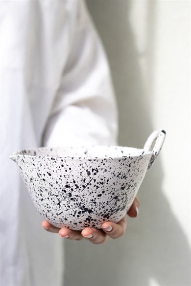 Seramik Benekli Karıştırma Kabı