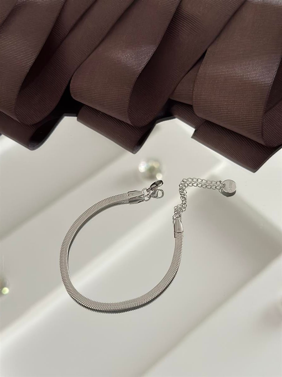 İtalyan Zincir Bileklik-Silver
