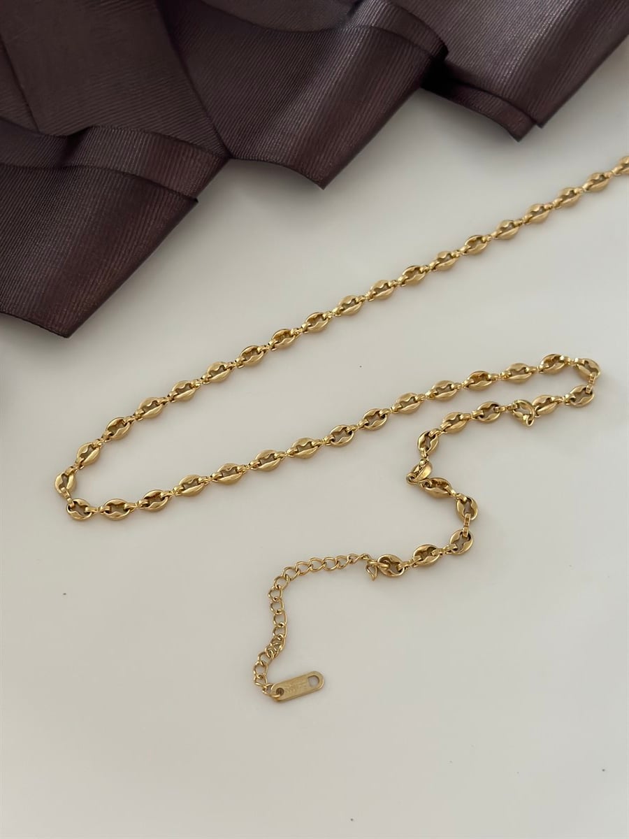 Minimal Düğme Kolye