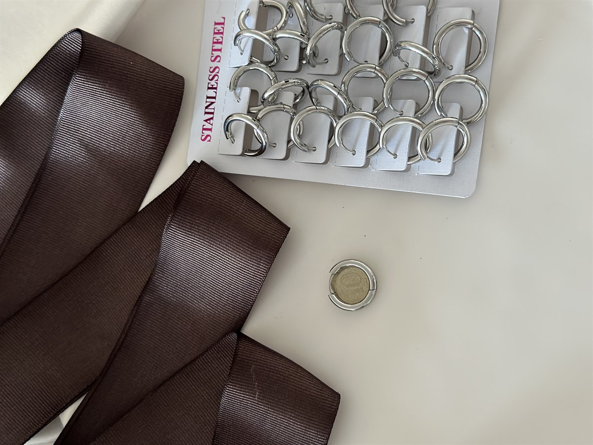 Silver Basic Halka Küpe (10 kr)