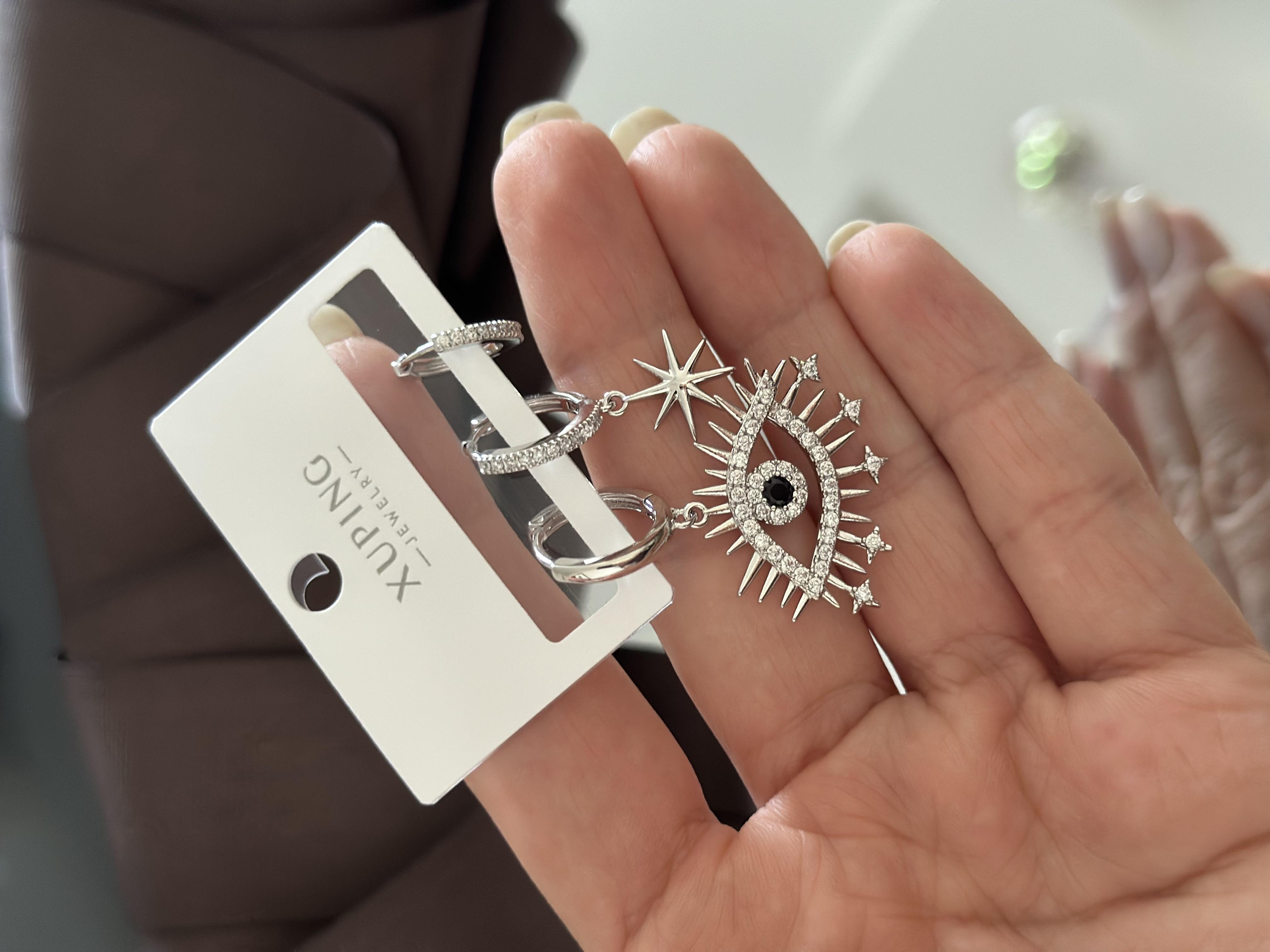 Üçlü Silver Göz Küpe Seti 