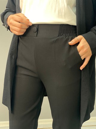 Beli Lastikli Klasik Kumaş Pantolon