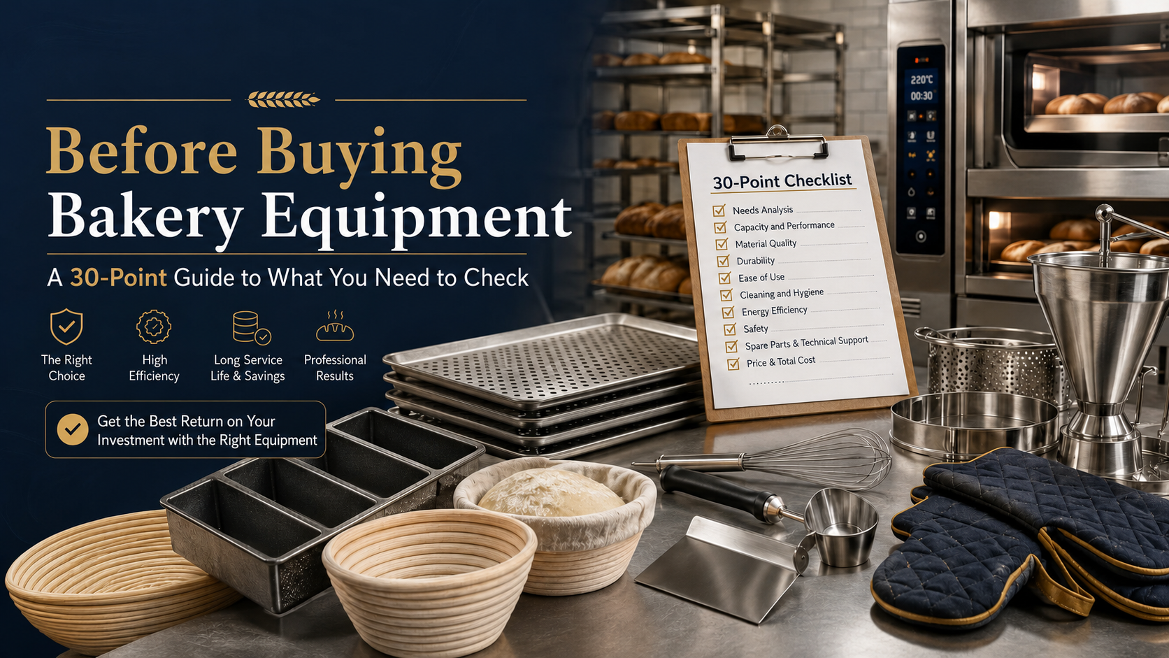 Bakery Equipment Buying Guide 30 Point Checklist