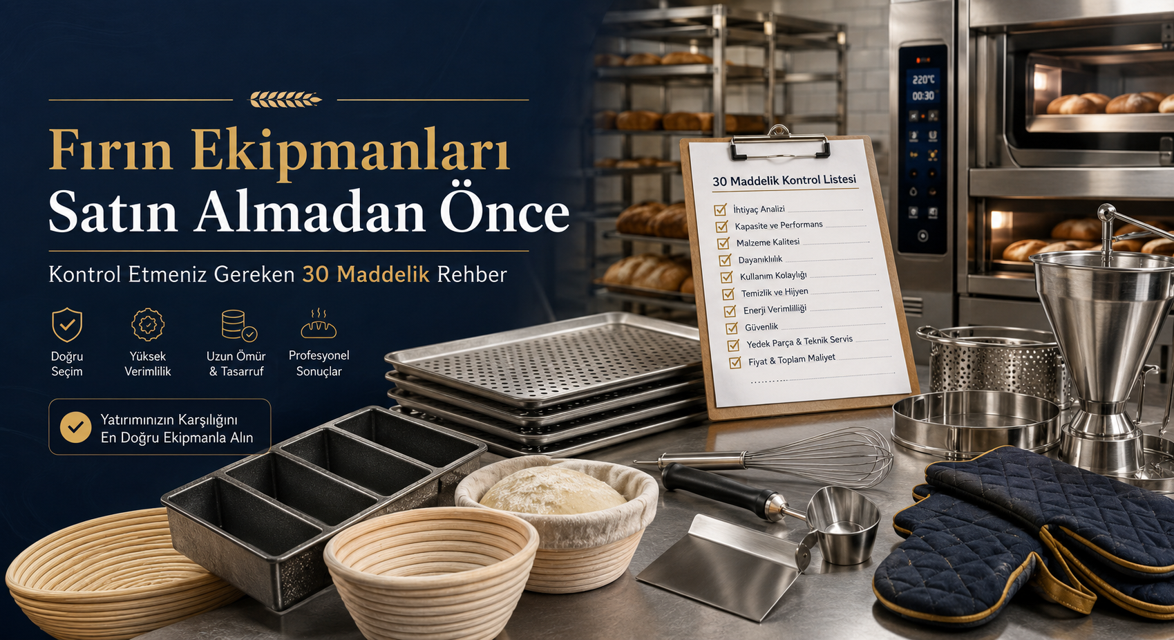 Fırın Ekipmanları Satın Alma Rehberi | EKMAS