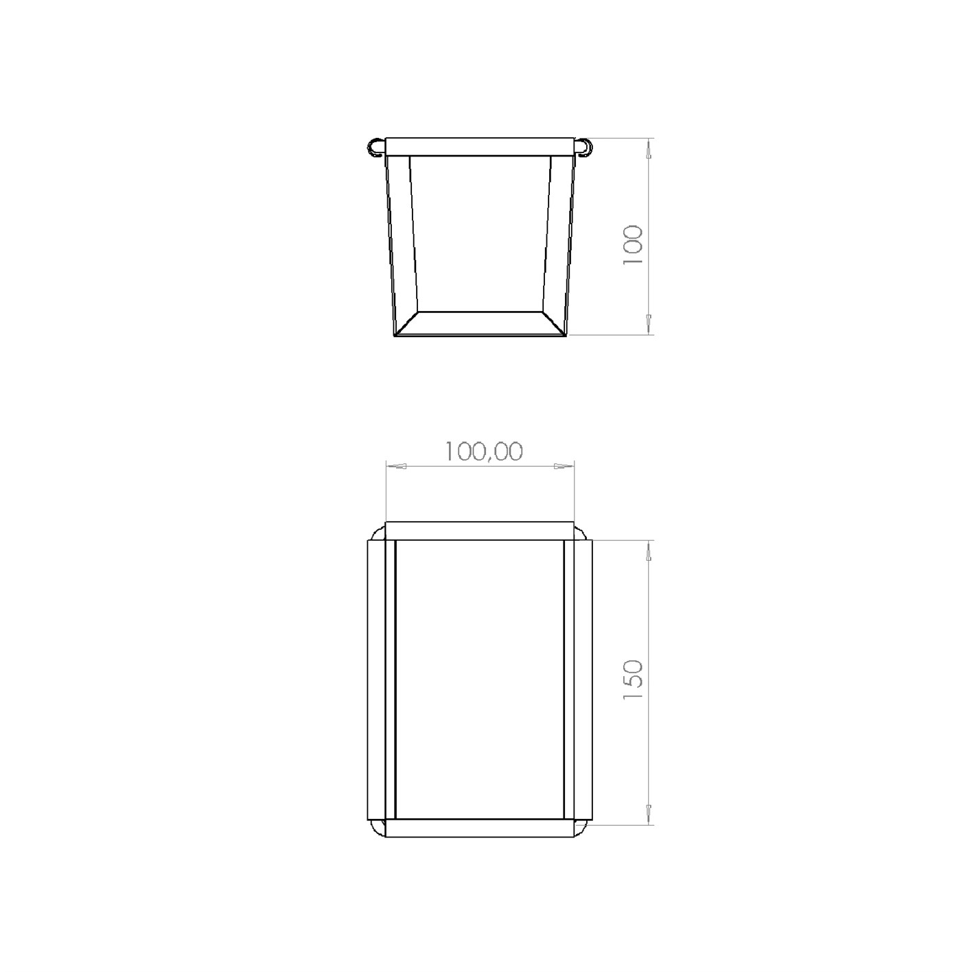 10x10x15 cm Loaf Pan