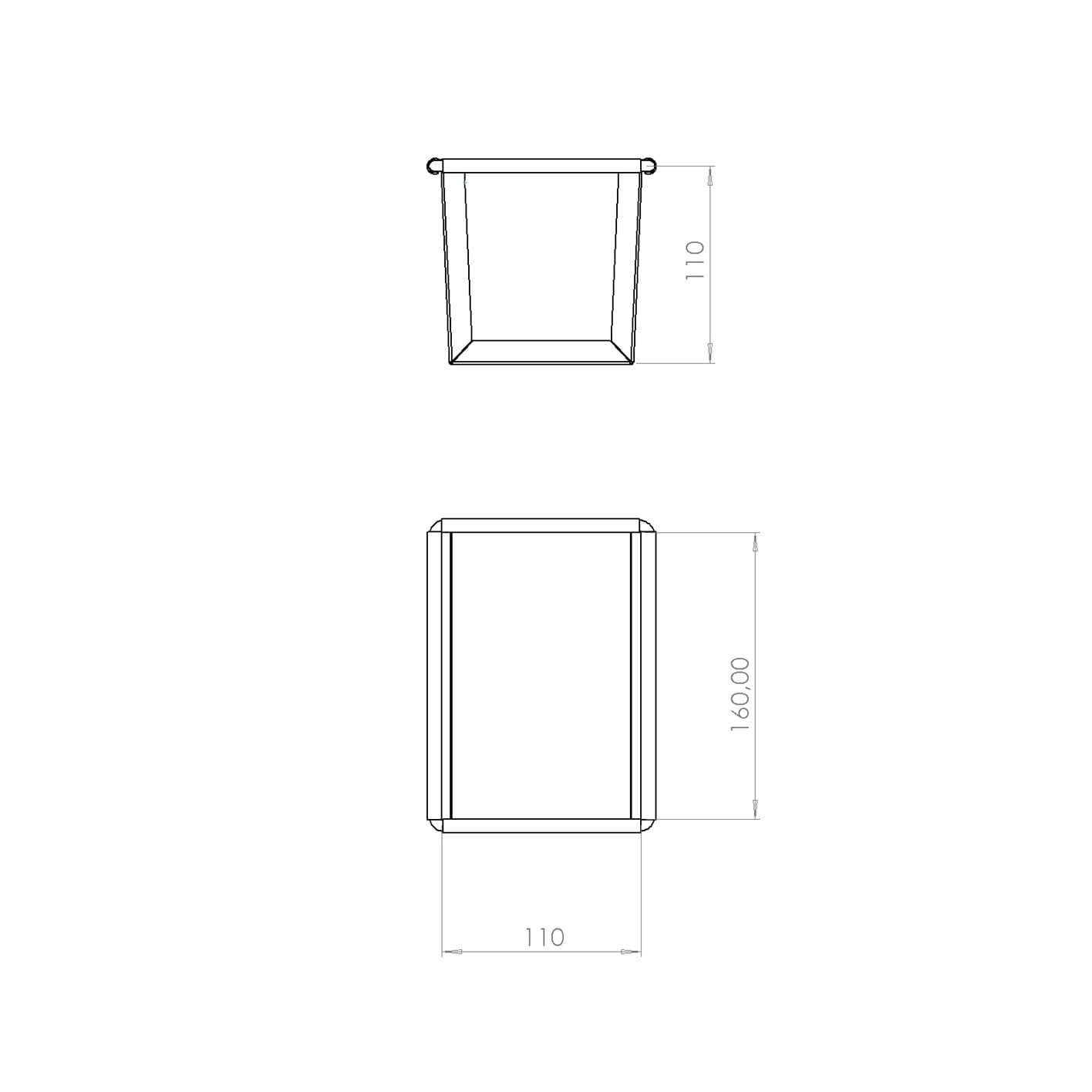 11x11x16 cm Loaf Pan