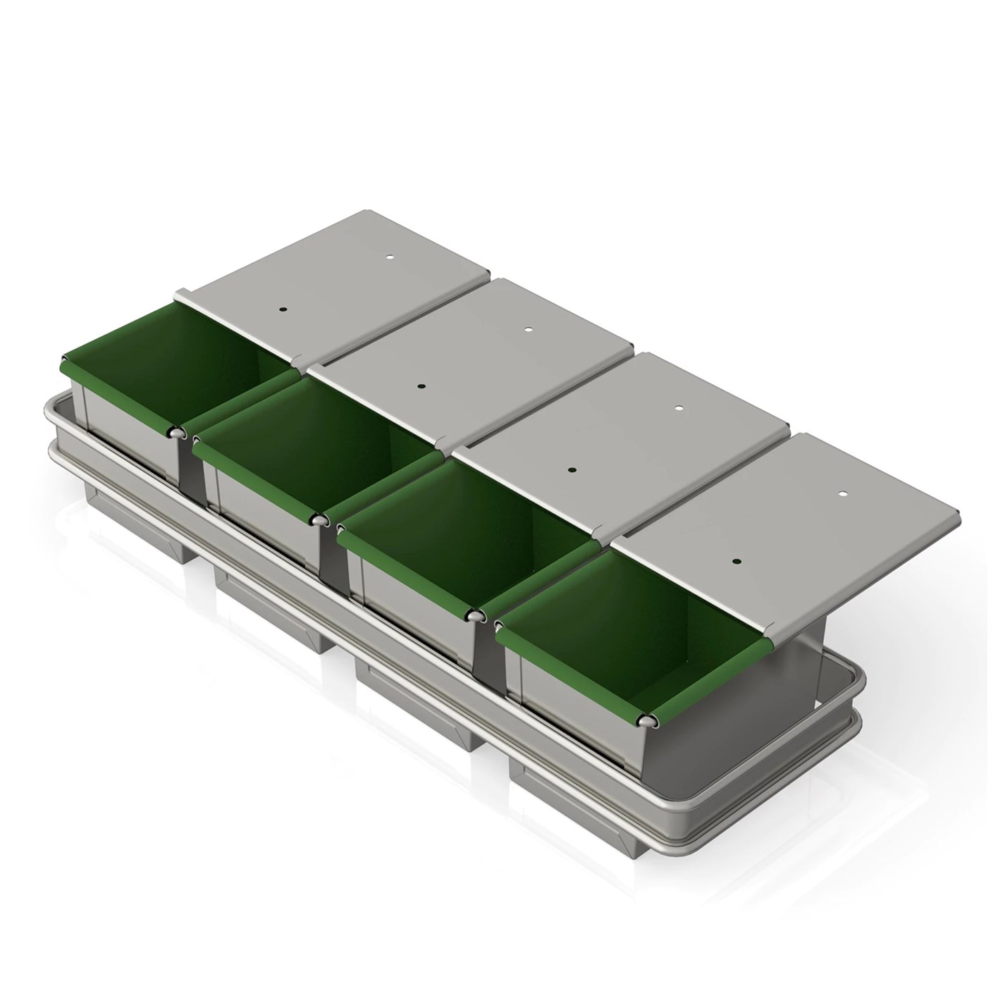 11x11x16 cm with Set Loaf Pan, Coated