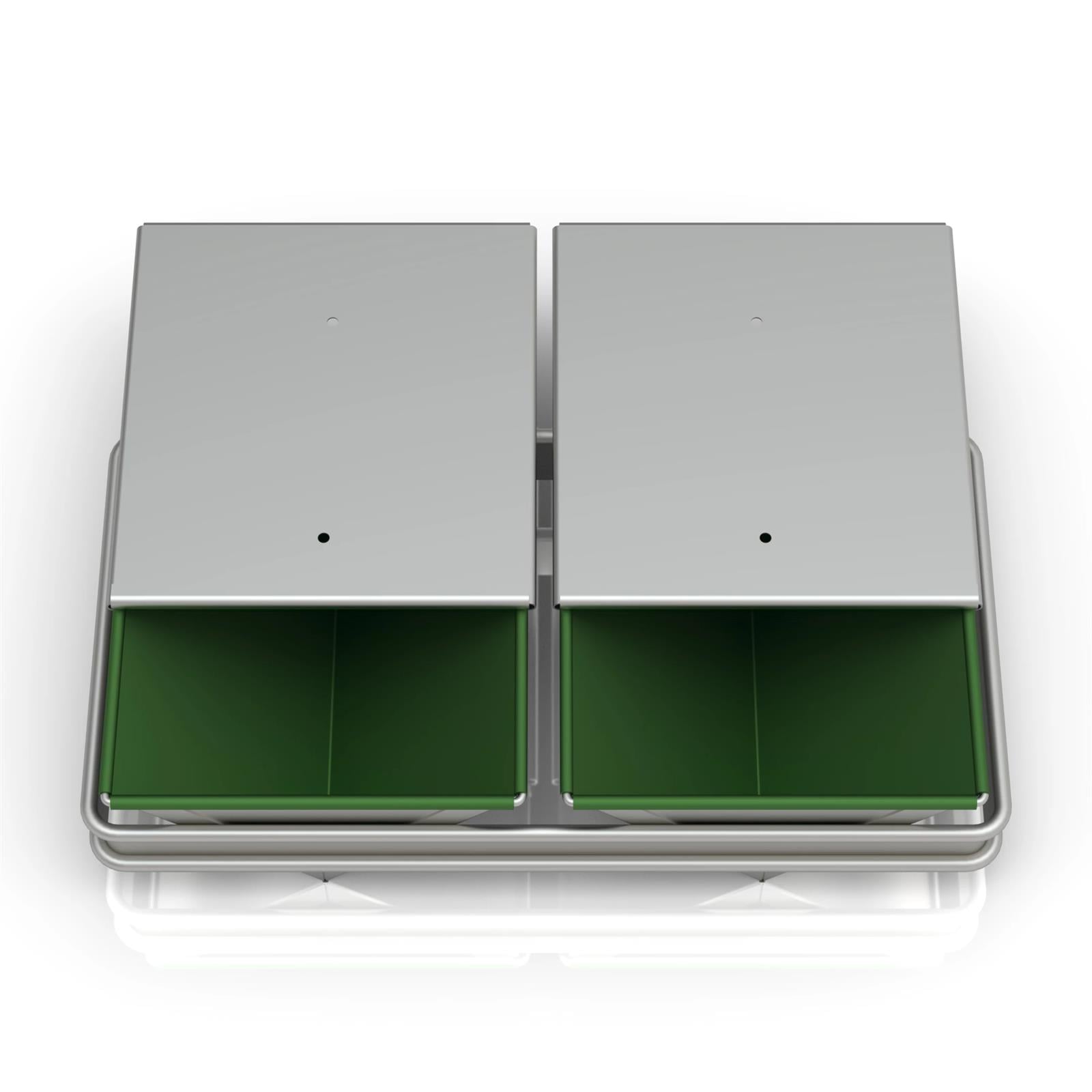 17x12x22 cm Triangle Bread Loaf Pan with 2 Set, Coated