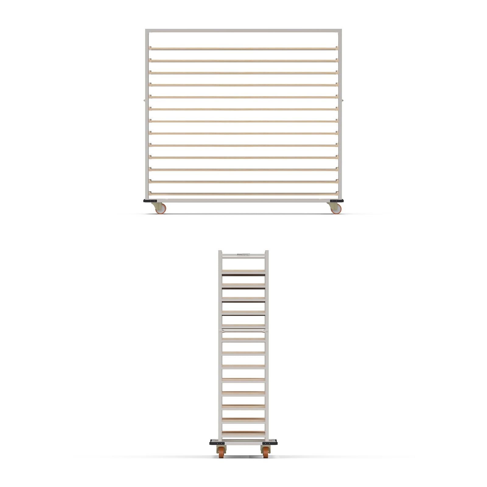 40x120 cm Moulds Trolley with 13 Shelves for Wooden
