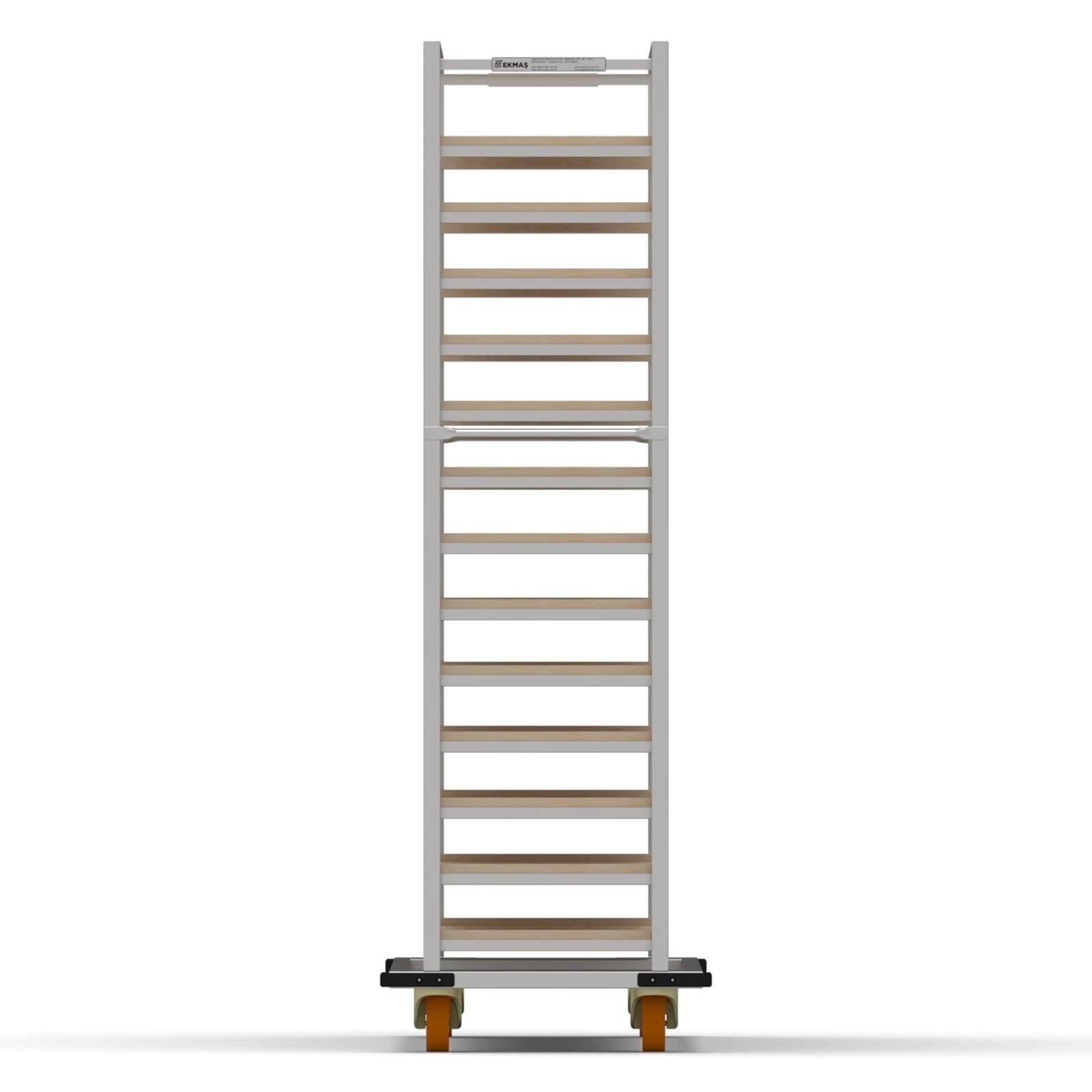 40x120 cm Moulds Trolley with 13 Shelves for Wooden (inox) 