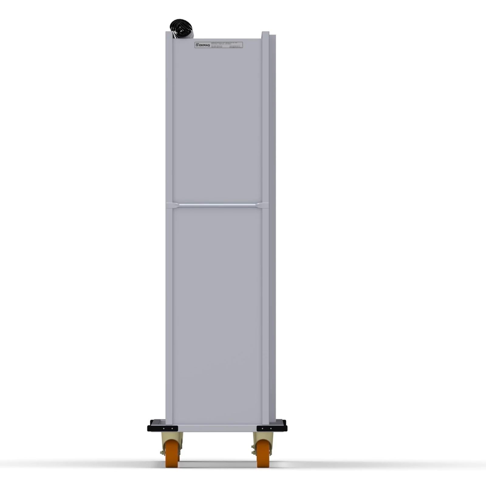 40x180 cm Covered Oven Loader Trolley with 13 Shelves for Wooden