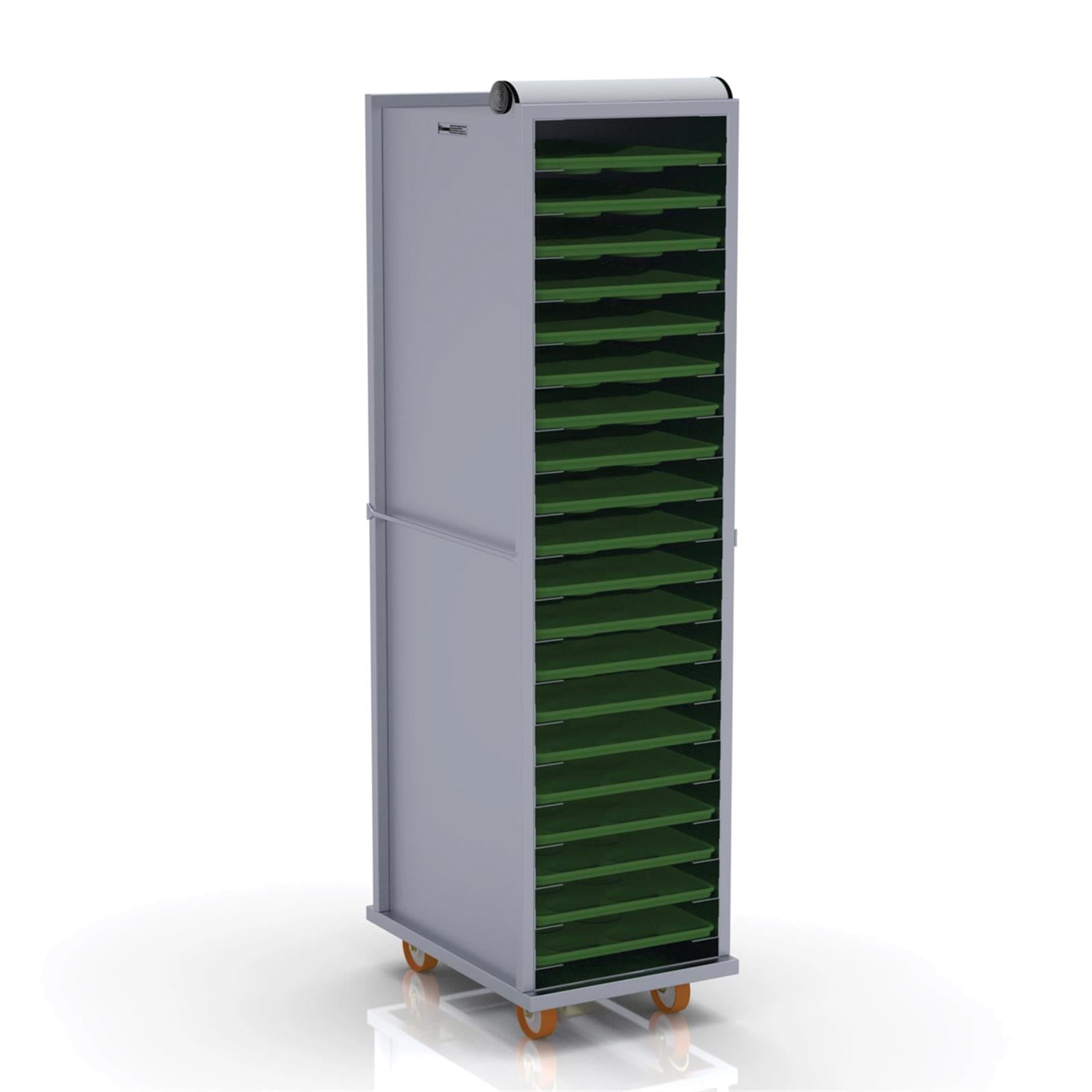 40x60 cm Covered Tray Trolley