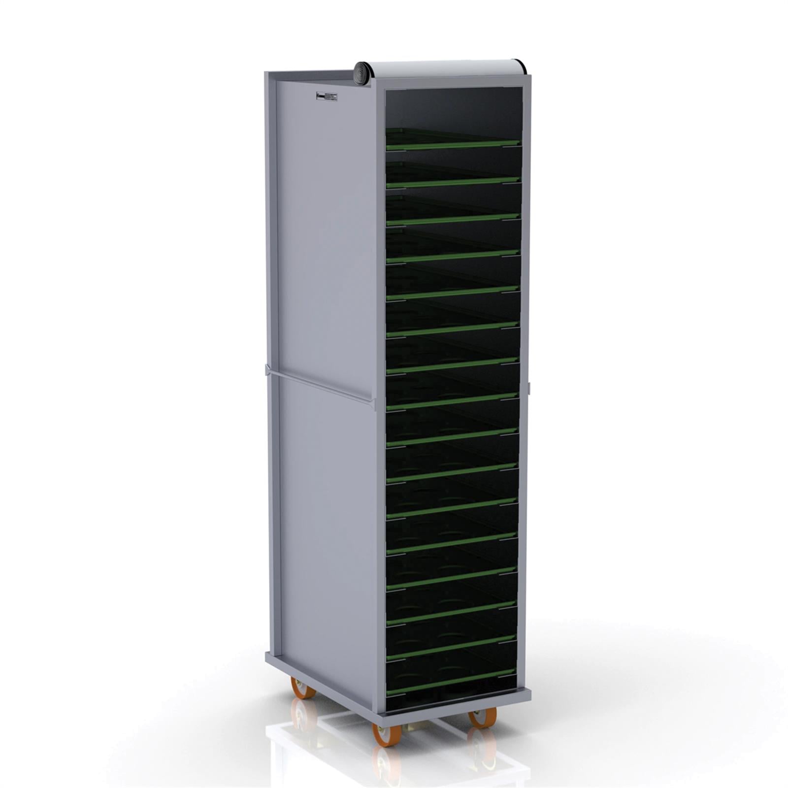 40x60 cm Covered Tray Trolley