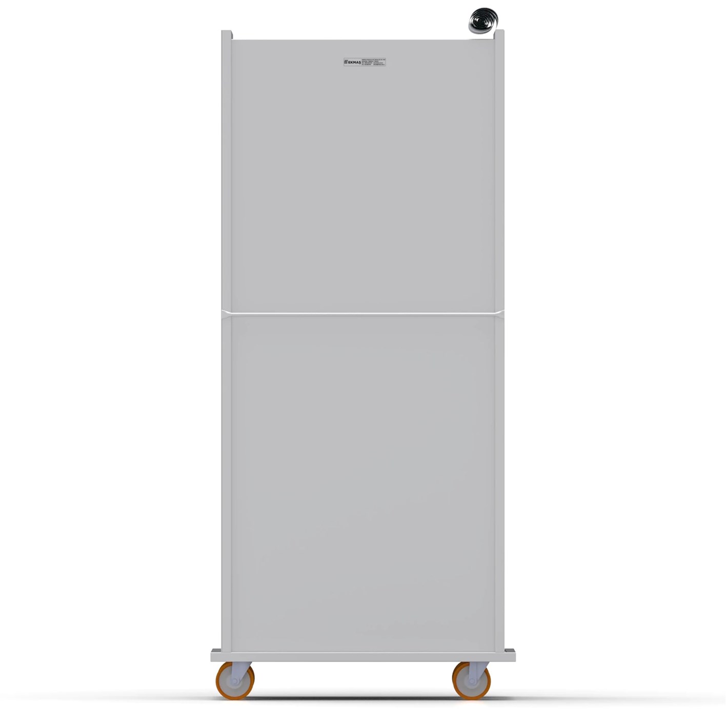 49x74 cm Covered Tray Trolley (inox)