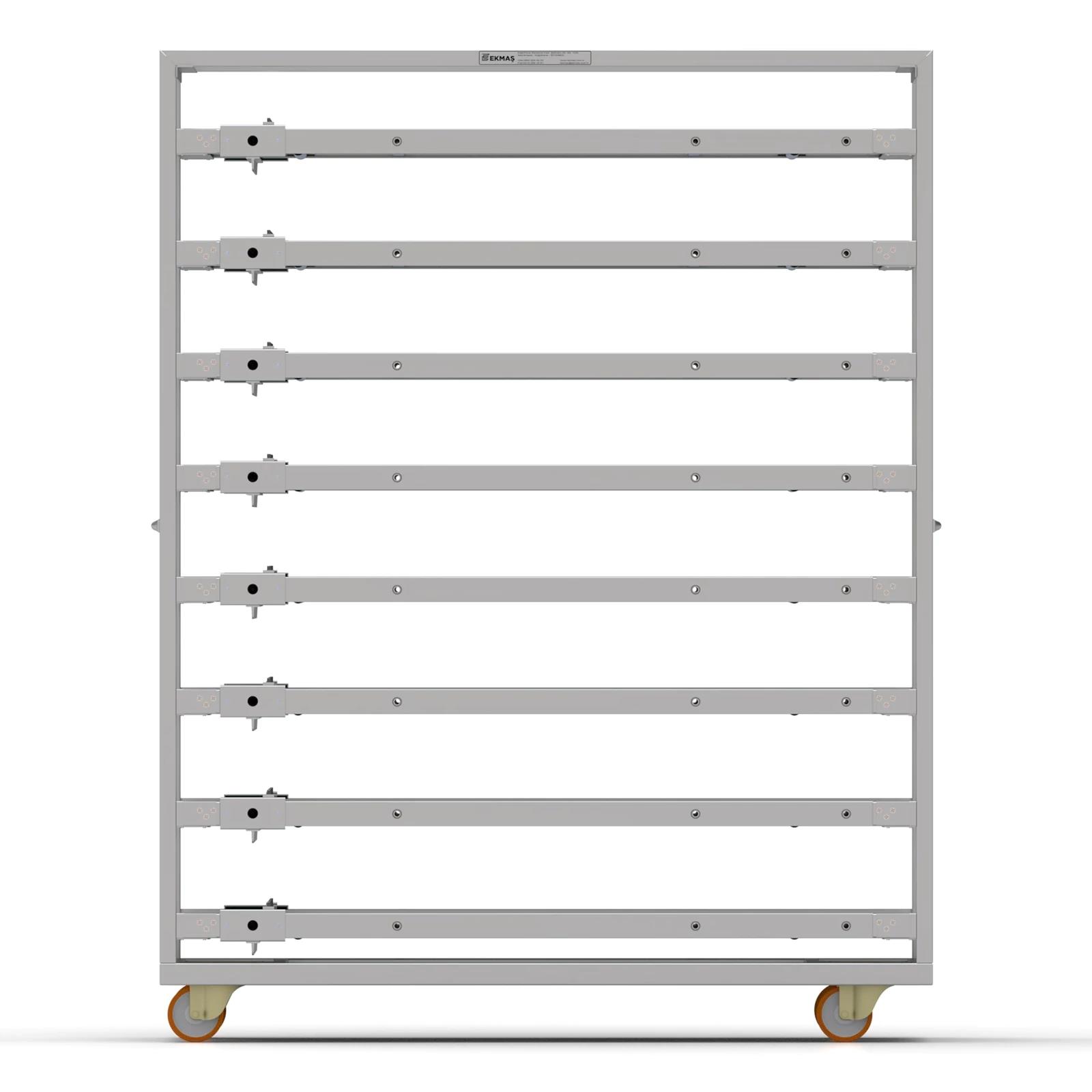 58x160 cm Oven Loader Trolley (inox)