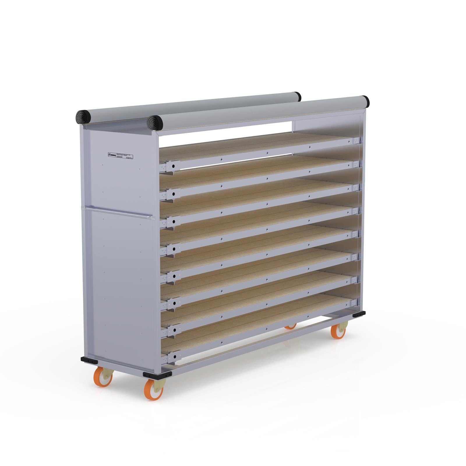 58x200 cm Covered Oven Loader Trolley