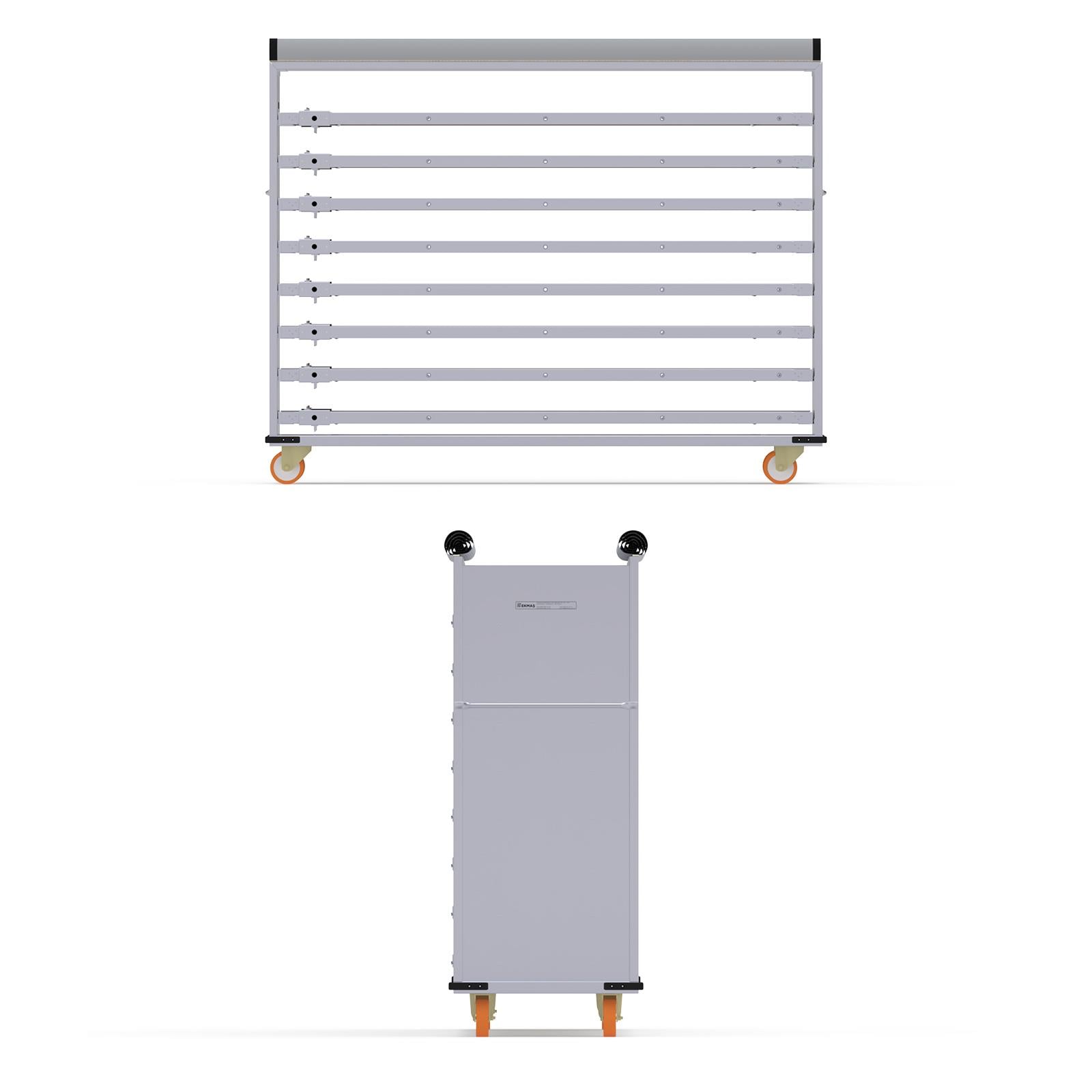 58x220 cm Covered Oven Loader Trolley