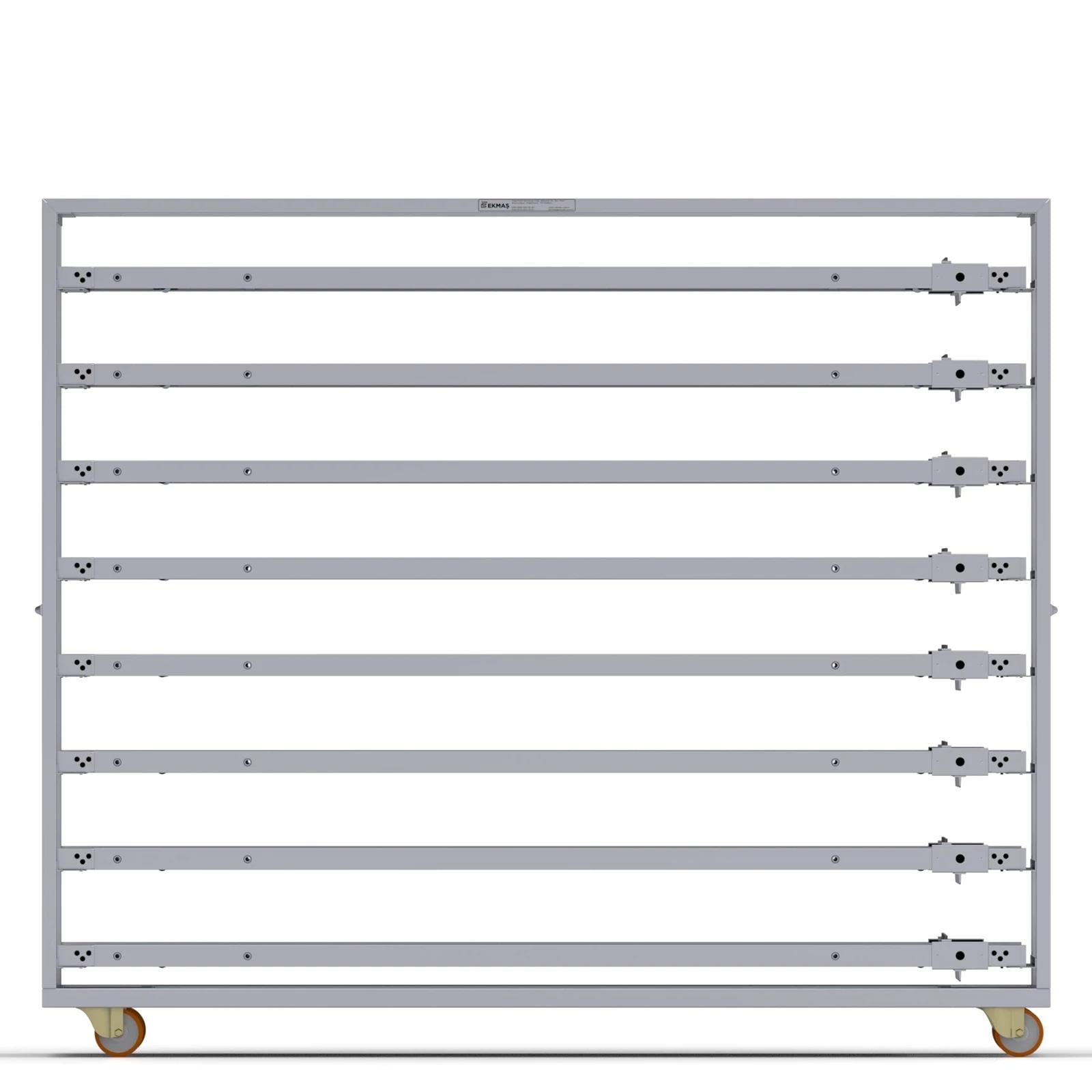 58x220 cm Oven Loader Trolley with 8 Shelves