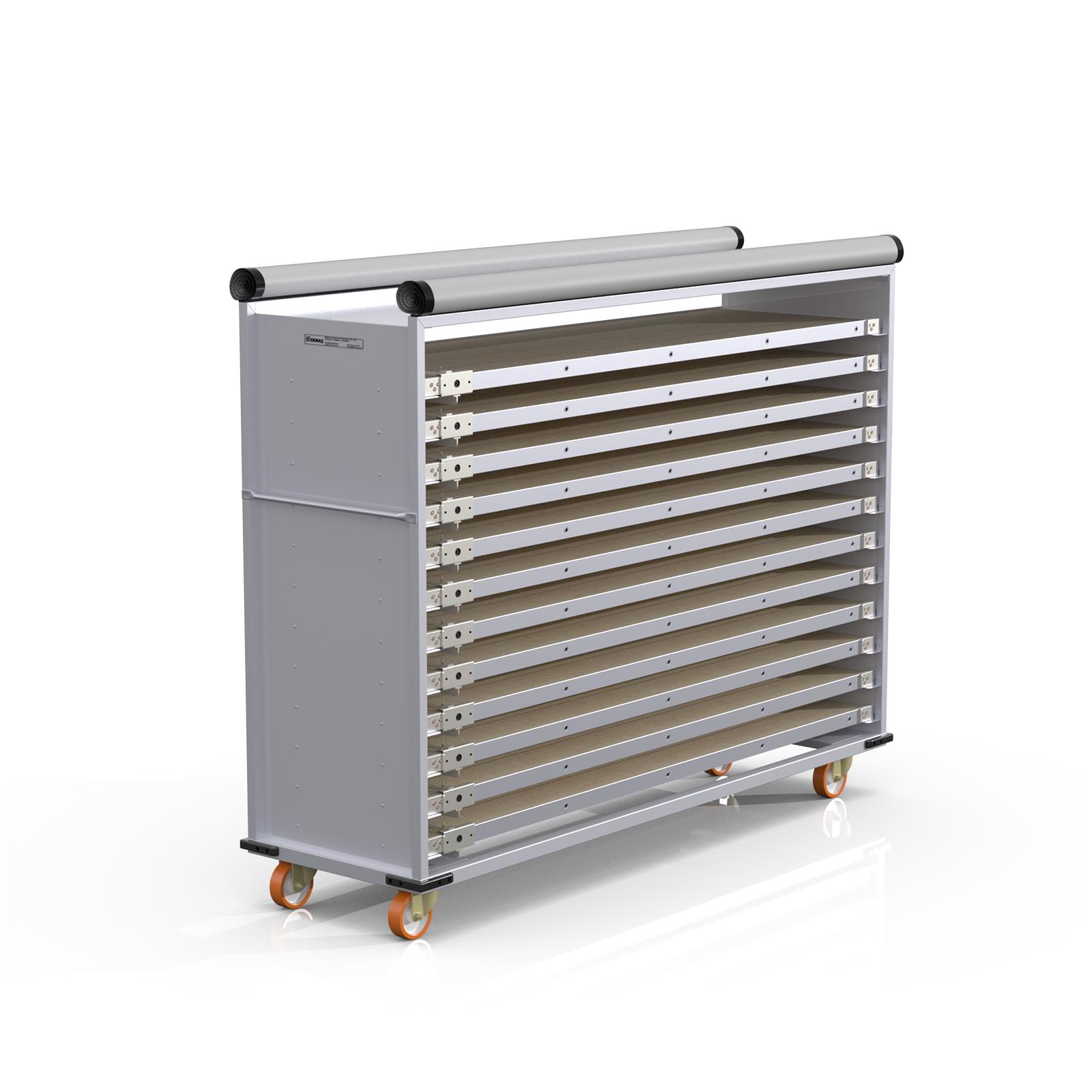 58x240 cm Covered Oven Loader Trolley
