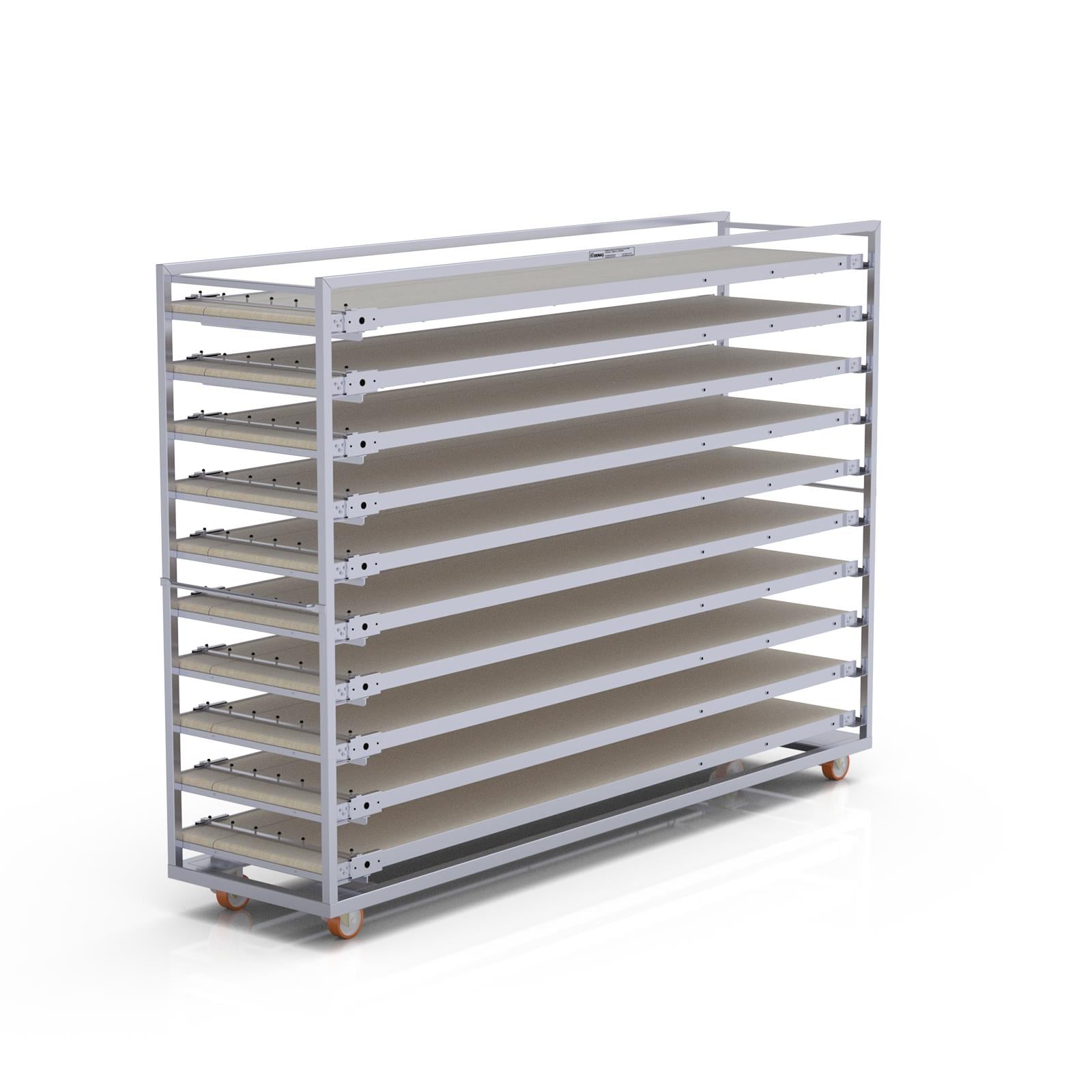 58x240 cm Oven Loader Trolley (inox)