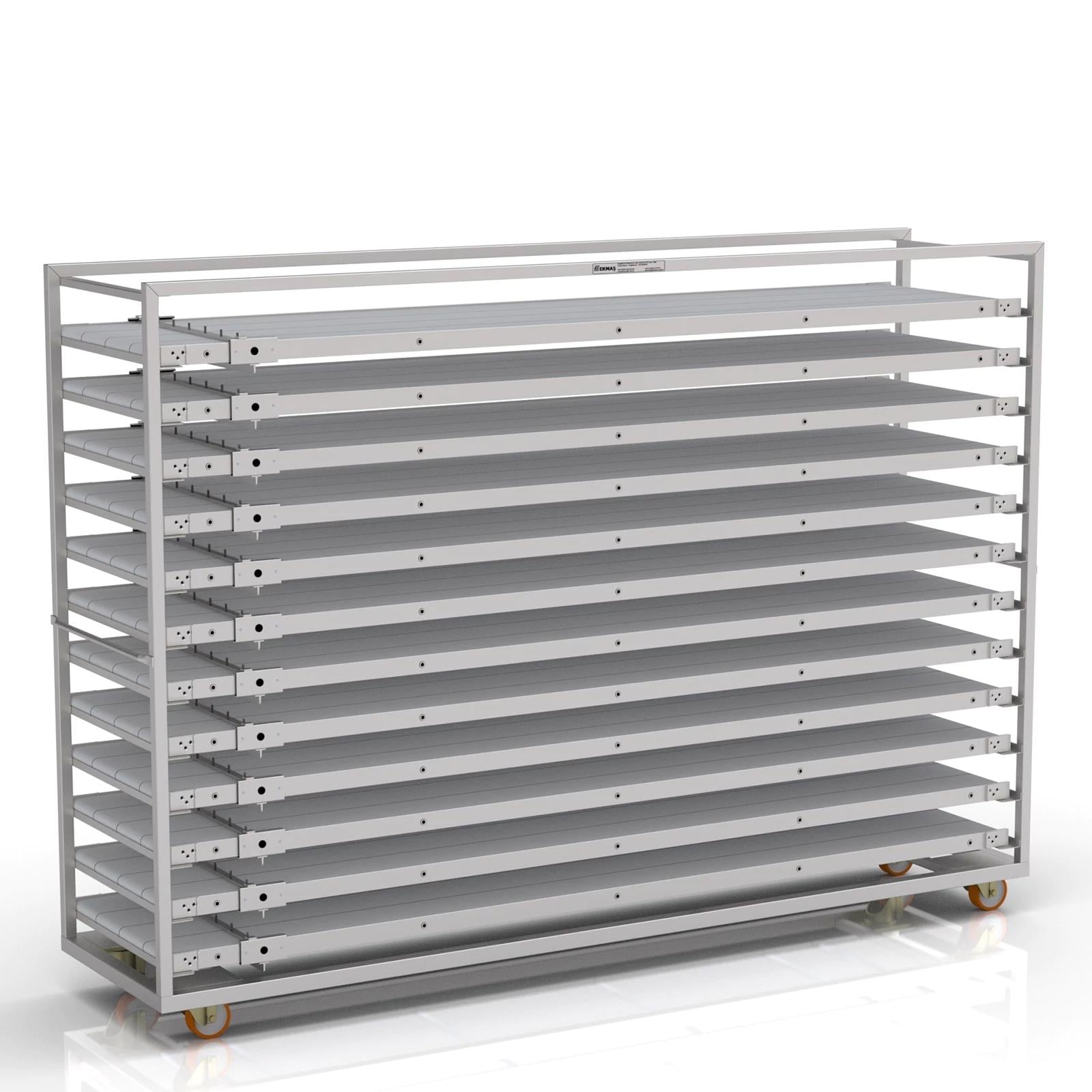 58x240 cm Oven Loader Trolley (inox)