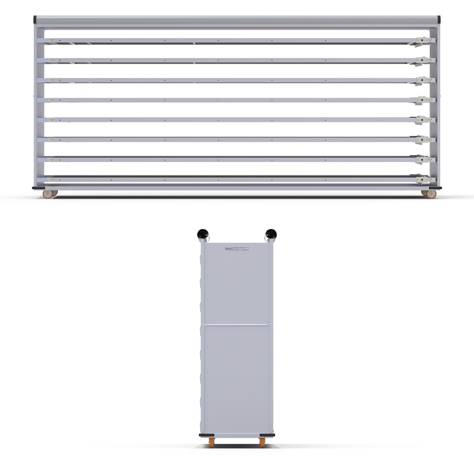 58x400 cm Covered Oven Loader Trolley