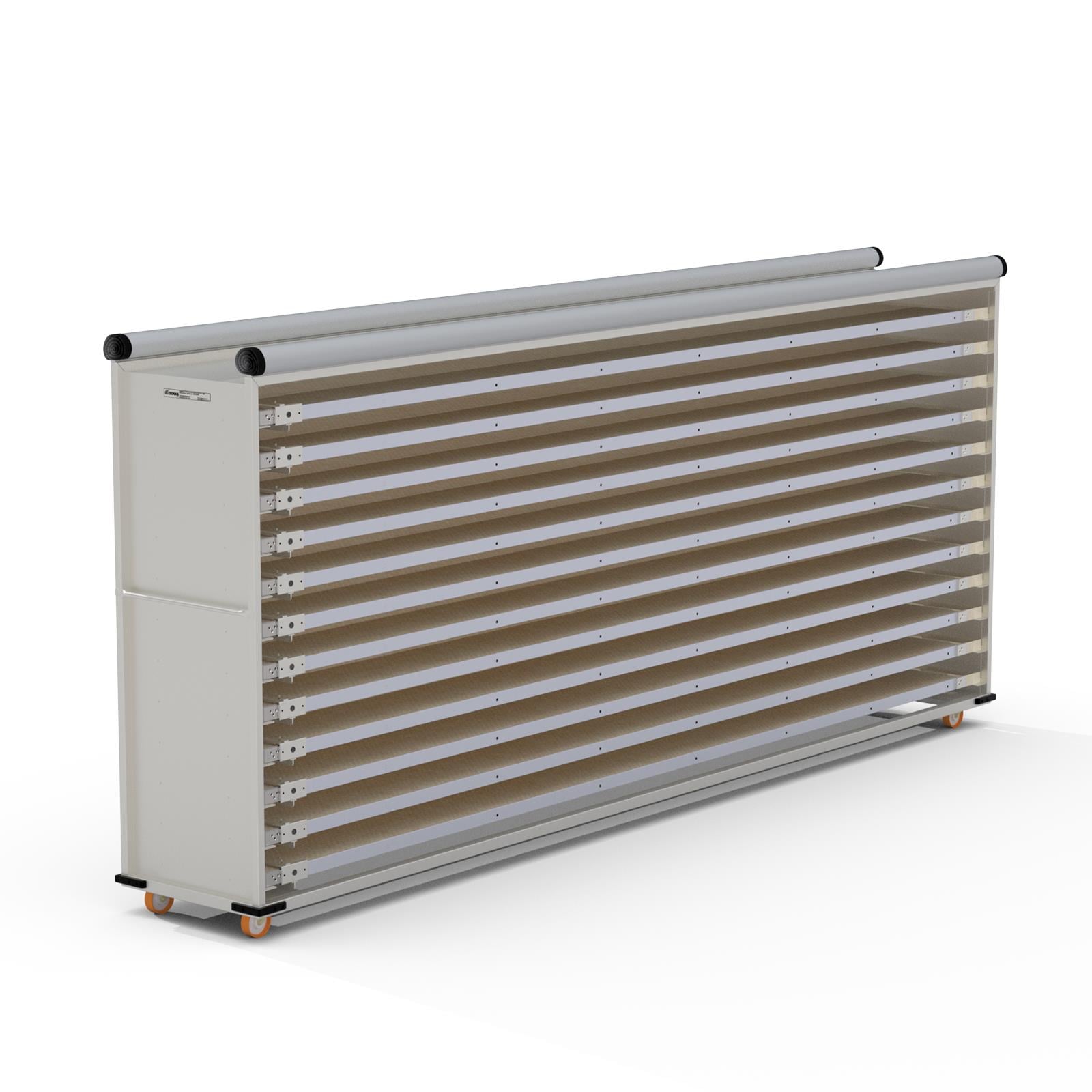 58x400 cm Covered Oven Loader Trolley (inox)