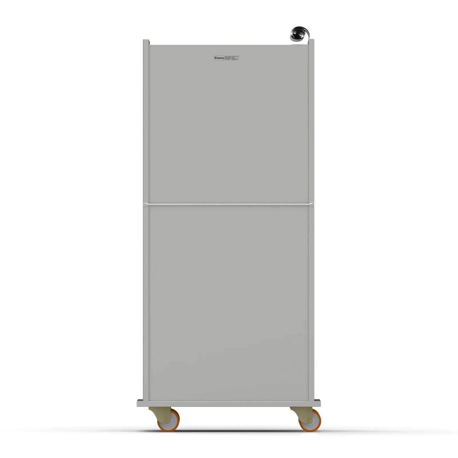 59x80 cm Covered Tray Trolley (inox)