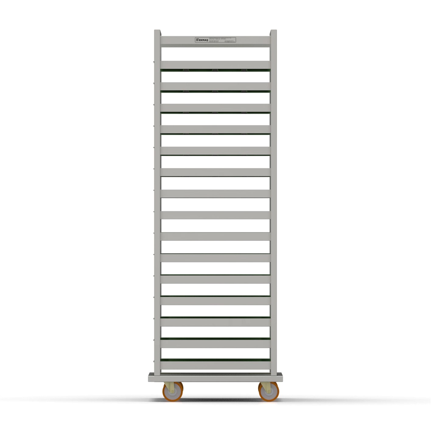60x90 cm Tray Trolley  (inox)