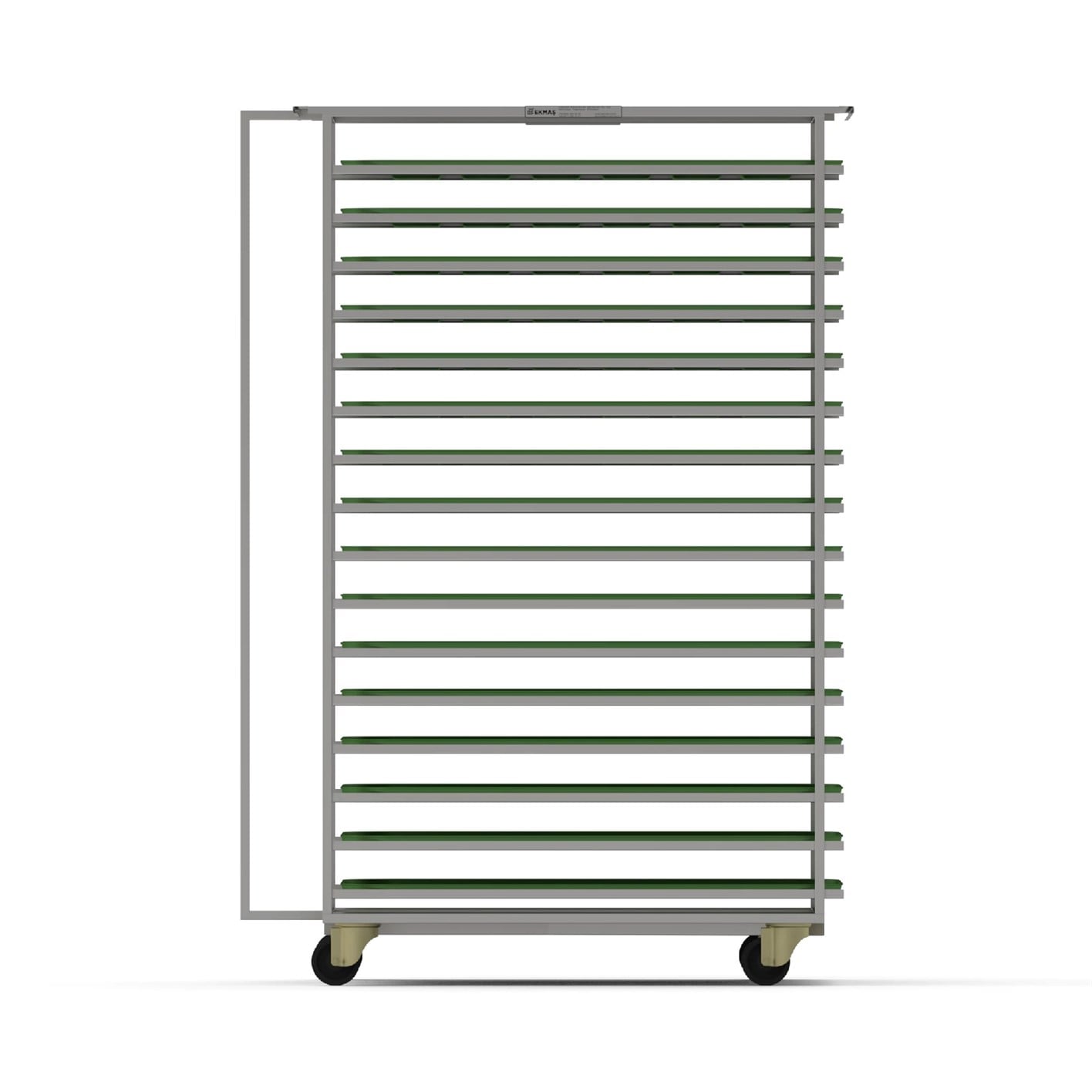 75x104 cm Tray Trolley For Rack Oven