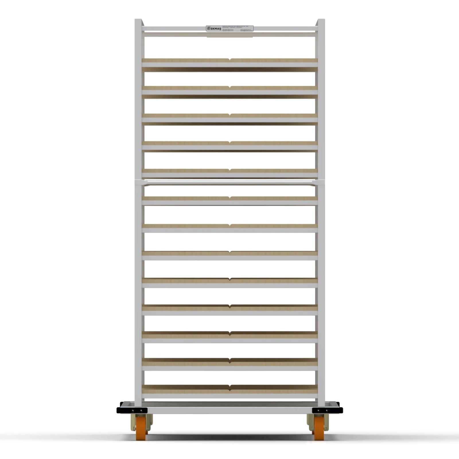 80x150 cm Moulds Trolley with 13 Shelves for Wooden(inox)