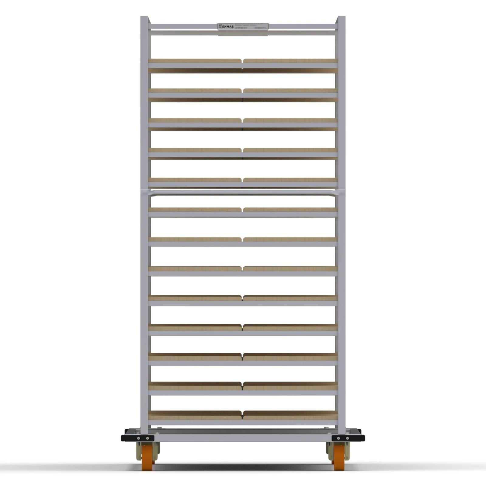 80x180 cm Moulds Trolley with 13 Shelves for Wooden