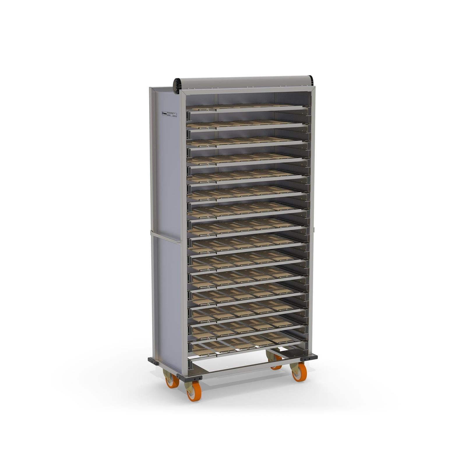 80x40 cm Kapalı Sistem Hamur Çevirme (Patik) Pasa Arabası