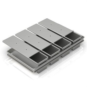 Avec Set Moule à Pain de Mie 10x10x30 cm