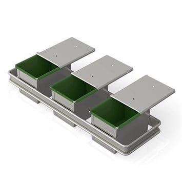 Avec Set Moule à Pain de Mie 10x10x30 cm