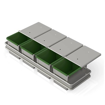 Avec Set Moule à Pain de Mie 10x10x30 cm