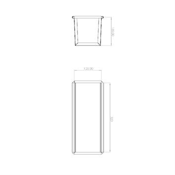 Moule à Pain De Mie Avec Couvercle Anti-Adhésifs 12,5x13x32 cm