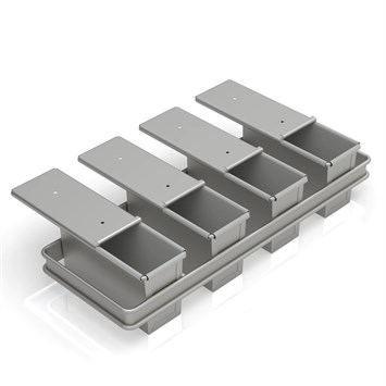 Avec Set Moule à Pain de Mie 12x8x20 cm