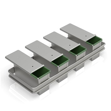 Avec Set Moule à Pain de Mie Anti-Adhésifs 12x8x20 cm