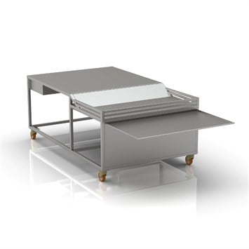 Table à pain à étage unique 140x200 cm