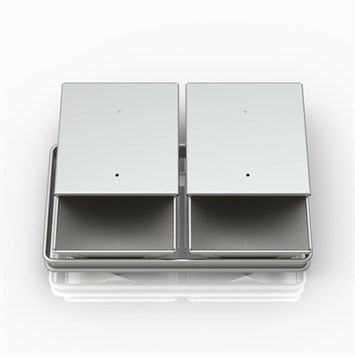 Poêle double à pain de toasts triangulaires 17x12x22