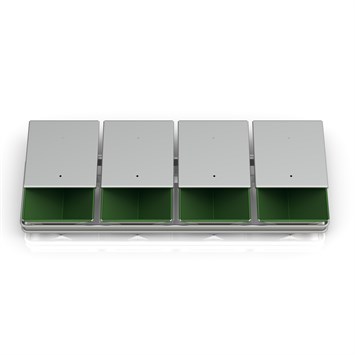 Poêle triple revêtue à pain de toasts triangulaires 17x12x22