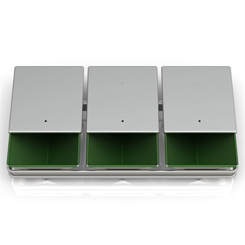 Poêle triple revêtue à pain de toasts triangulaires 17x12x22