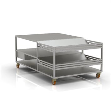 Table à pain à deux étages 180x280 cm