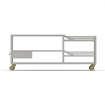 Table à pain à deux étages 180x280 cm